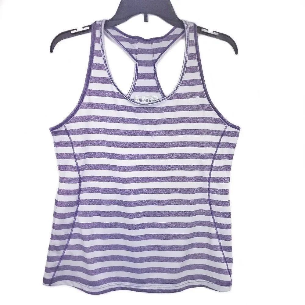 New Balance racerback top gray purple L